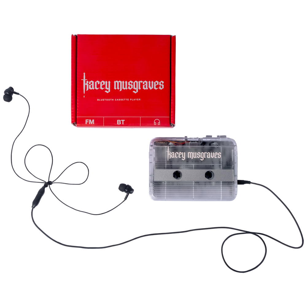 KM Cassette Tape Player With Bluetooth Kacey Musgraves