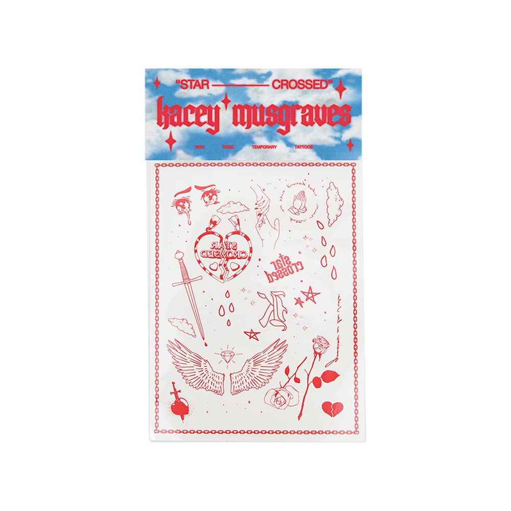 Star-Crossed Temporary Tattoo Sheet