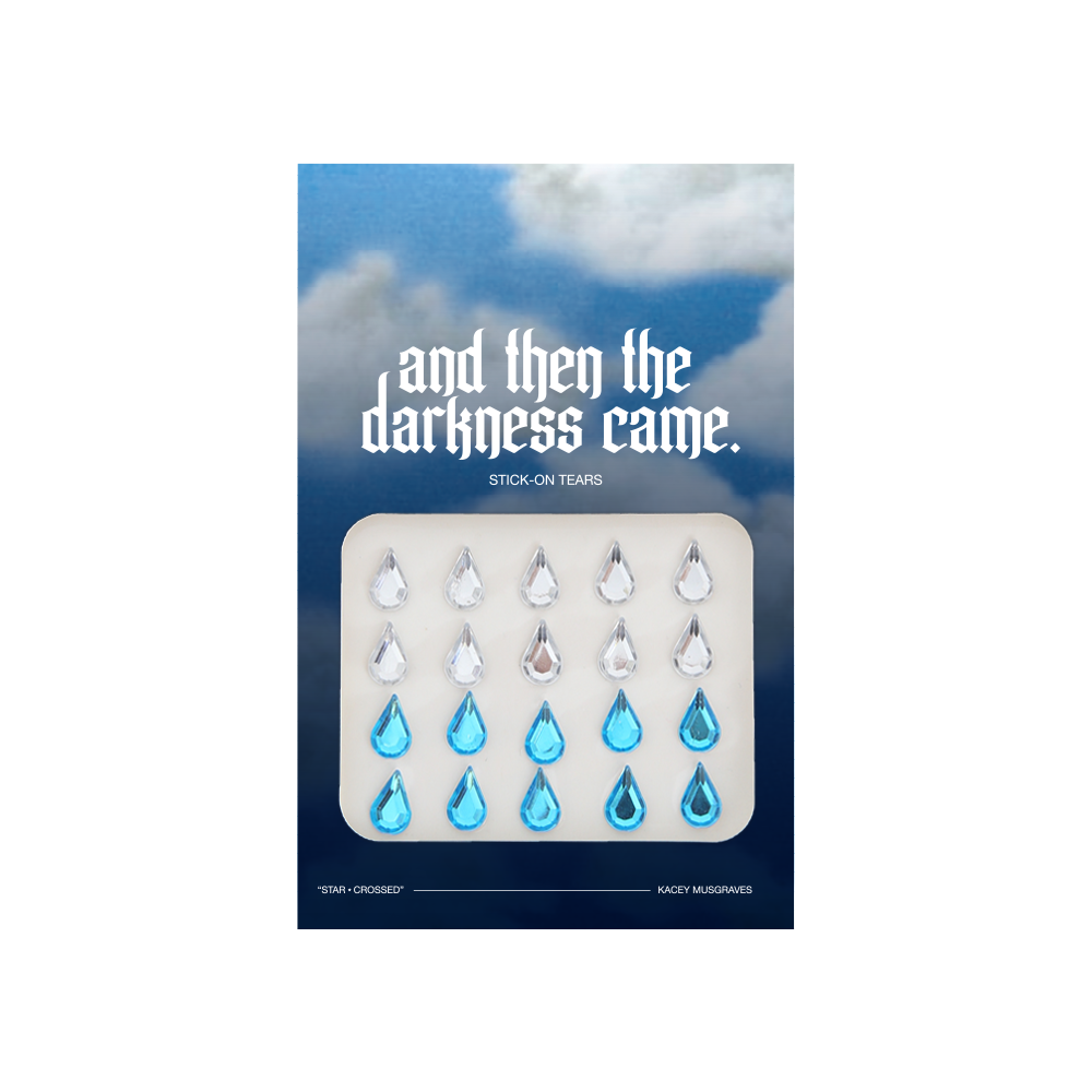 Rhinestone Stick-On Tears