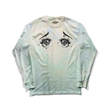 Anime Eyes Long Sleeve Tie-Dye Tee