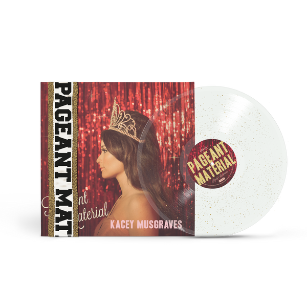 Pageant Material 10th Anniversary Gold Glitter Vinyl